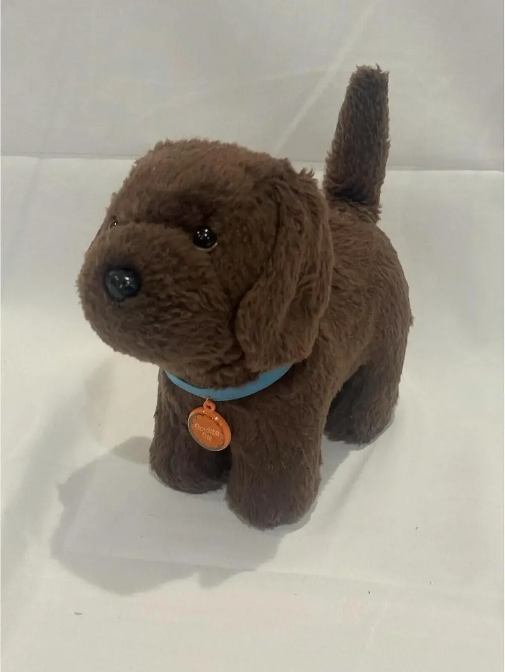 American girl Dog Chocolate Chip he is a chocolate lab has collar 2012 - Picture 1 of 3